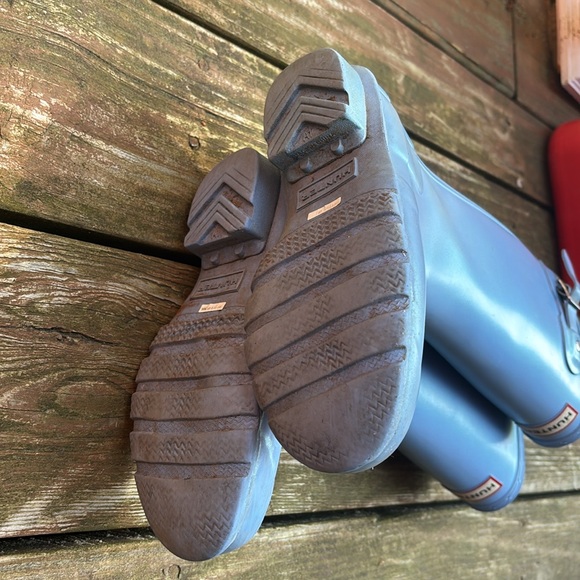 Hunter Shiny Blue Tall Boots - Picture 8 of 8